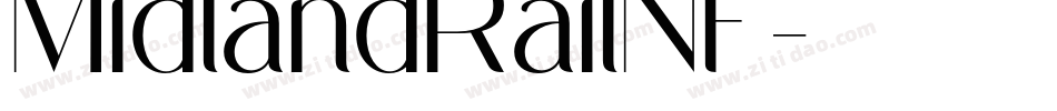 MidlandRailNF字体转换