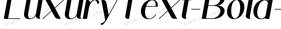 LuxuryText-Bold字体转换