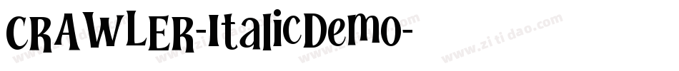CRAWLER-ItalicDemo字体转换