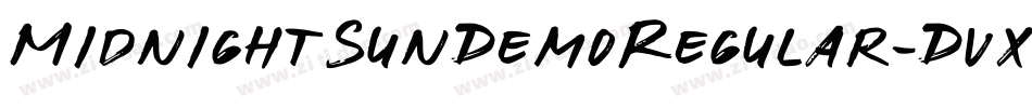 MidnightSunDemoRegular-DvxE字体转换 MidnightSunDemoRegular-DvxE字体转换