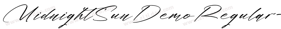 MidnightSunDemoRegular-DvxE字体转换 MidnightSunDemoRegular-DvxE字体转换