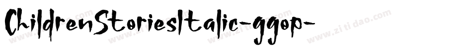 ChildrenStoriesItalic-ggop字体转换