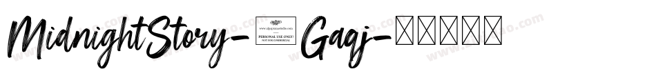 MidnightStory-1Gaqj字体转换