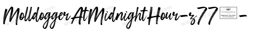 MolldoggerAtMidnightHour-z773字体转换