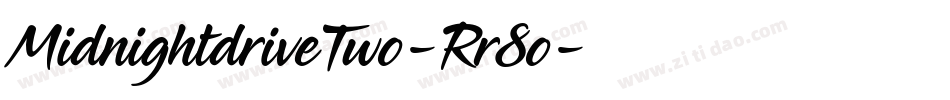 MidnightdriveTwo-Rr8o字体转换