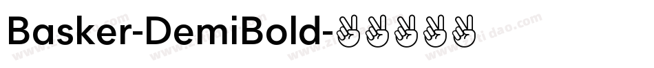Basker-DemiBold字体转换