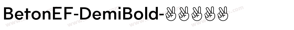 BetonEF-DemiBold字体转换