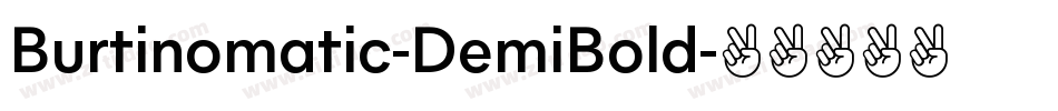 Burtinomatic-DemiBold字体转换