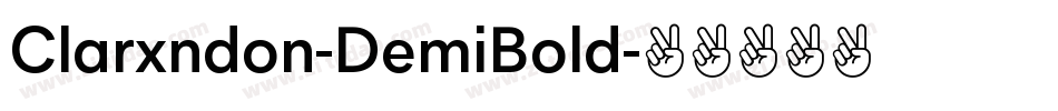 Clarxndon-DemiBold字体转换