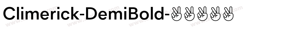 Climerick-DemiBold字体转换