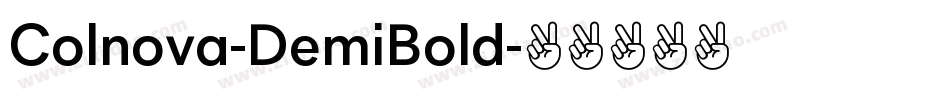 Colnova-DemiBold字体转换