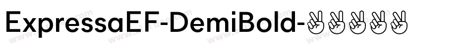 ExpressaEF-DemiBold字体转换