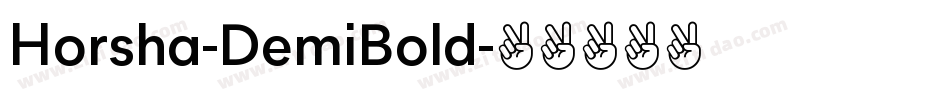 Horsha-DemiBold字体转换