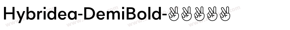 Hybridea-DemiBold字体转换