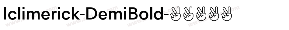 Iclimerick-DemiBold字体转换