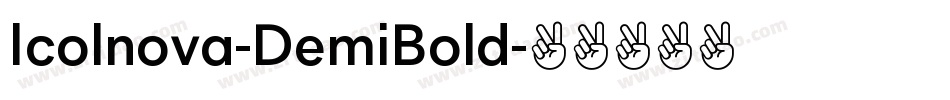 Icolnova-DemiBold字体转换