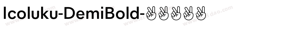 Icoluku-DemiBold字体转换