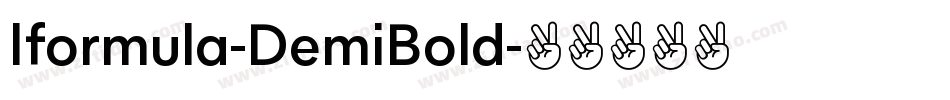 Iformula-DemiBold字体转换
