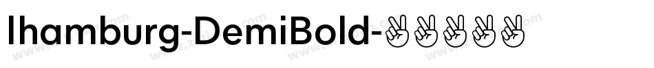 Ihamburg-DemiBold字体转换