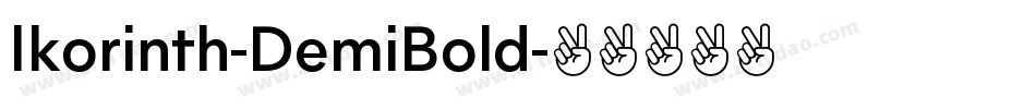 Ikorinth-DemiBold字体转换