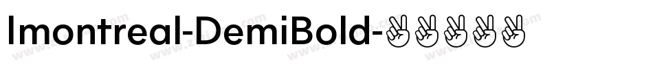Imontreal-DemiBold字体转换