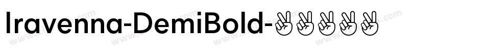 Iravenna-DemiBold字体转换