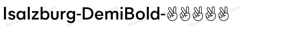 Isalzburg-DemiBold字体转换