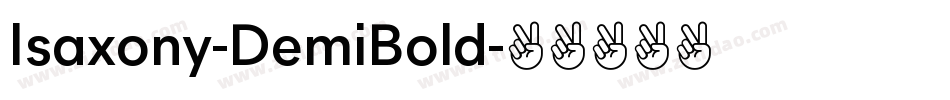 Isaxony-DemiBold字体转换