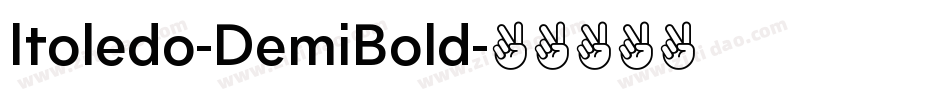 Itoledo-DemiBold字体转换