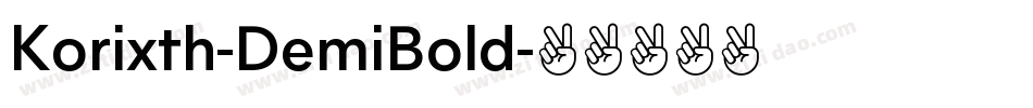 Korixth-DemiBold字体转换