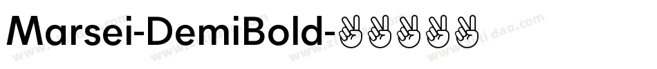 Marsei-DemiBold字体转换