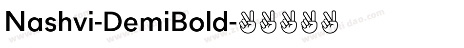 Nashvi-DemiBold字体转换 Nashvi-DemiBold字体转换