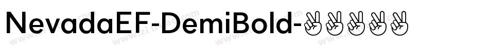 NevadaEF-DemiBold字体转换