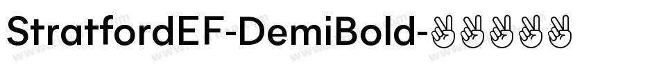 StratfordEF-DemiBold字体转换