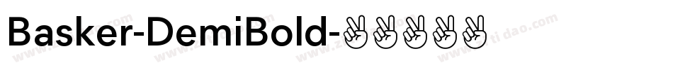 Basker-DemiBold字体转换
