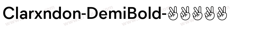 Clarxndon-DemiBold字体转换