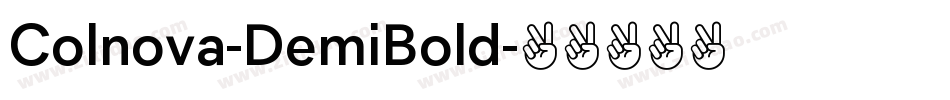 Colnova-DemiBold字体转换