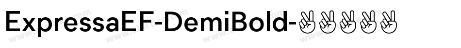 ExpressaEF-DemiBold字体转换