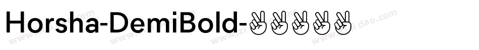 Horsha-DemiBold字体转换