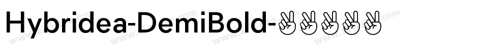 Hybridea-DemiBold字体转换