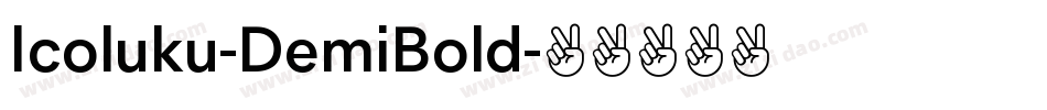 Icoluku-DemiBold字体转换