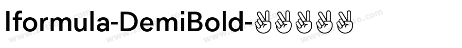 Iformula-DemiBold字体转换