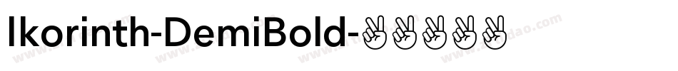 Ikorinth-DemiBold字体转换