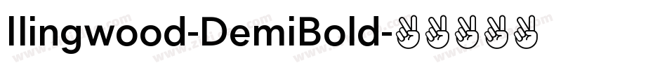 Ilingwood-DemiBold字体转换
