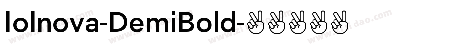 Iolnova-DemiBold字体转换