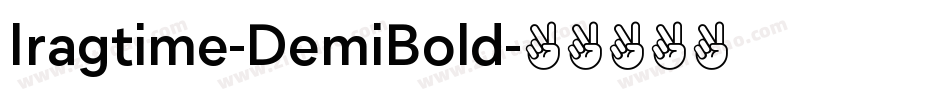 Iragtime-DemiBold字体转换