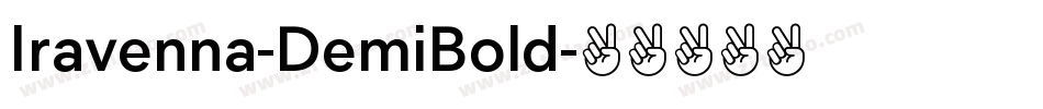 Iravenna-DemiBold字体转换