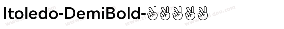 Itoledo-DemiBold字体转换