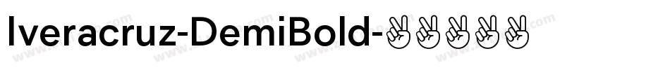 Iveracruz-DemiBold字体转换