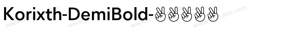 Korixth-DemiBold字体转换